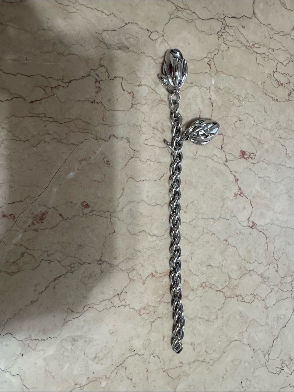 Napier 1950s Kumquat Silver Plated-Chain Bracelet marked Excellent Condition